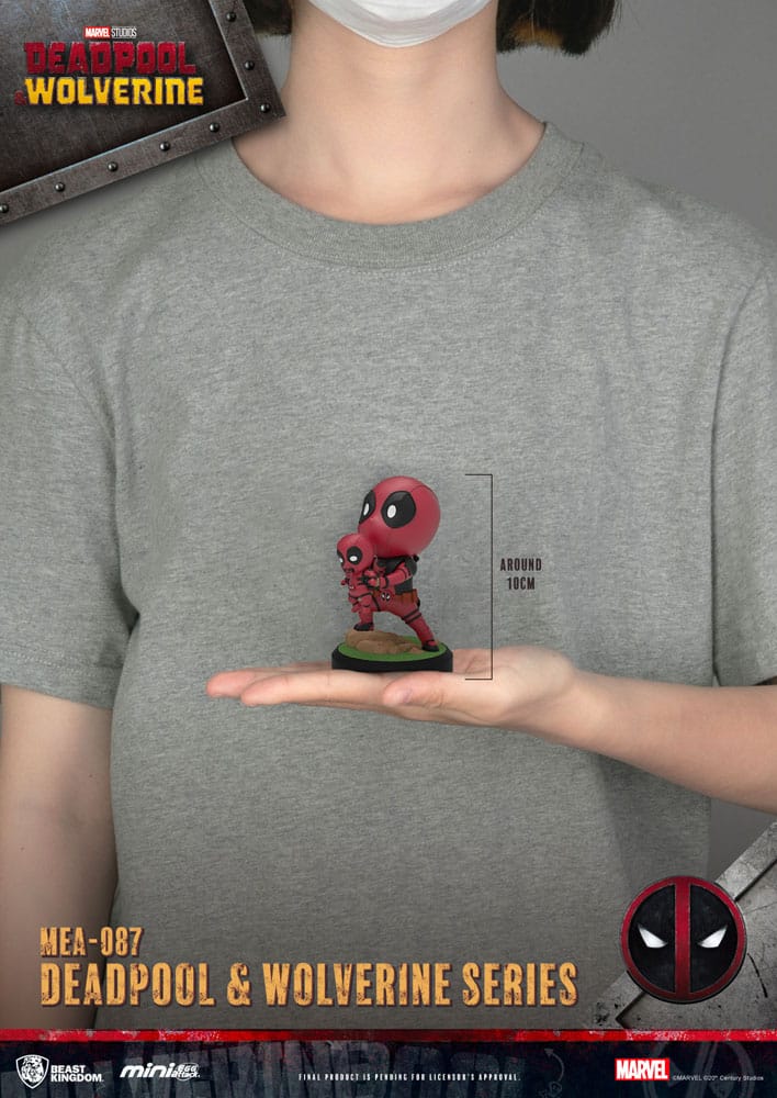 🧪 LAB | SU ORDINAZIONE Deadpool 3 Deadpool & Wolverine Series Mini Egg Attack Figures 8 cm  