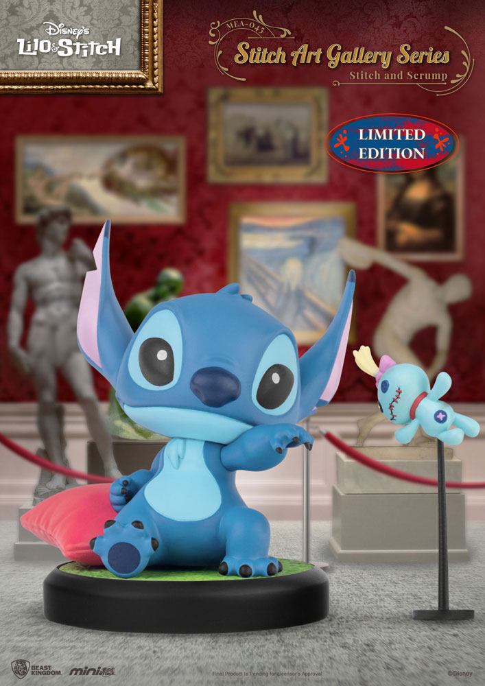 SU ORDINAZIONE Lilo & Stitch Mini Egg Attack Figure Stitch Art Gallery Series Stitch and Scrum 8 cm