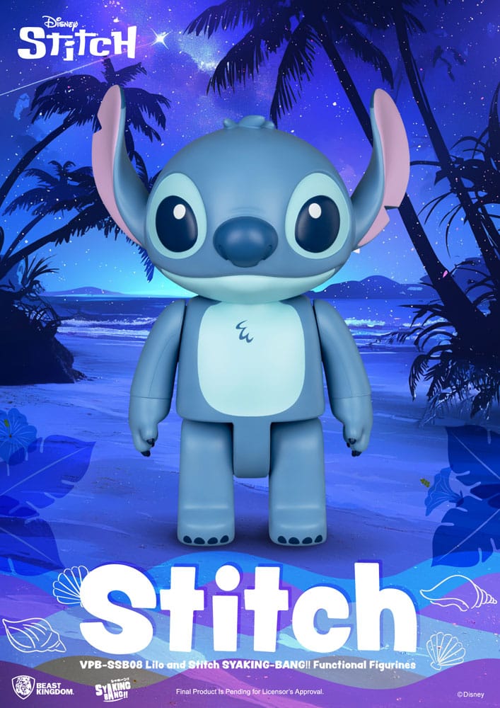 MADE TO ORDER Lilo &amp; Stitch Syaking Bang Vinyl Bank Stitch 30 cm
