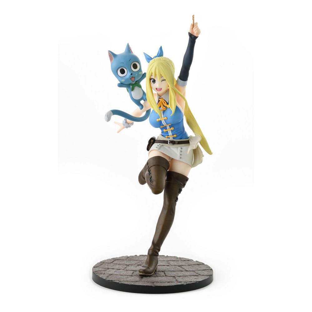 SU ORDINAZIONE Fairy Tail PVC Statue 1/8 Lucy Heartfilia Wink Ver. 23 cm ESAURITO