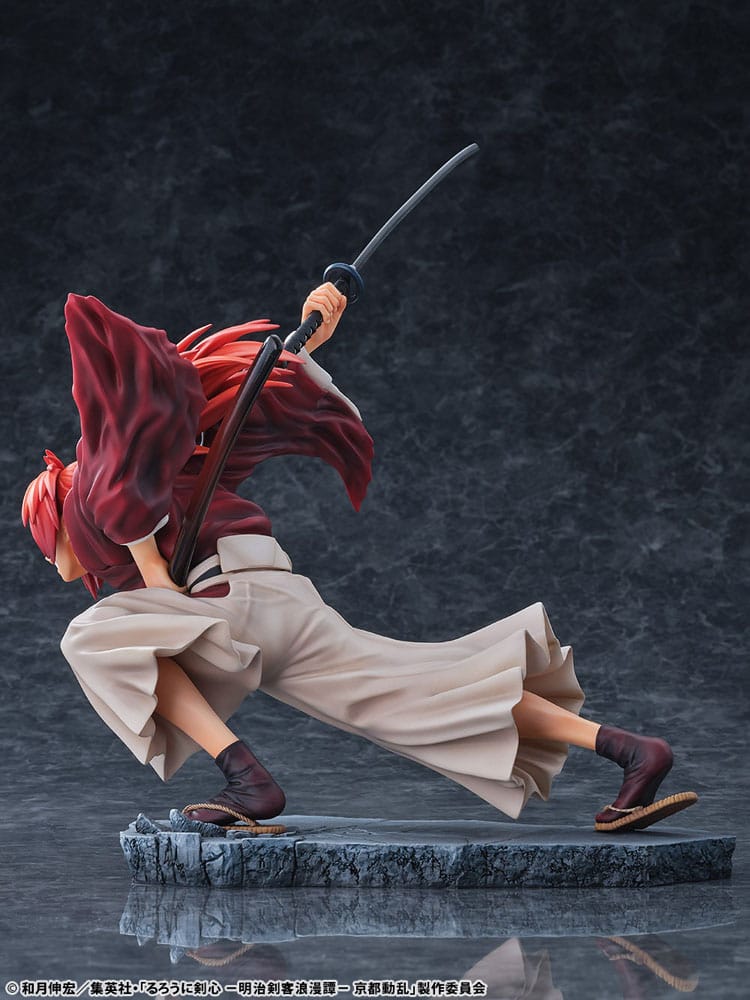 PREORDINE+ 01/2026 Rurouni Kenshin: Meiji Kenkaku Romantan Kyoto Douran PVC Statue 1/6 Kenshin Himura Dragon Flight of Heaven Ver. 26 cm