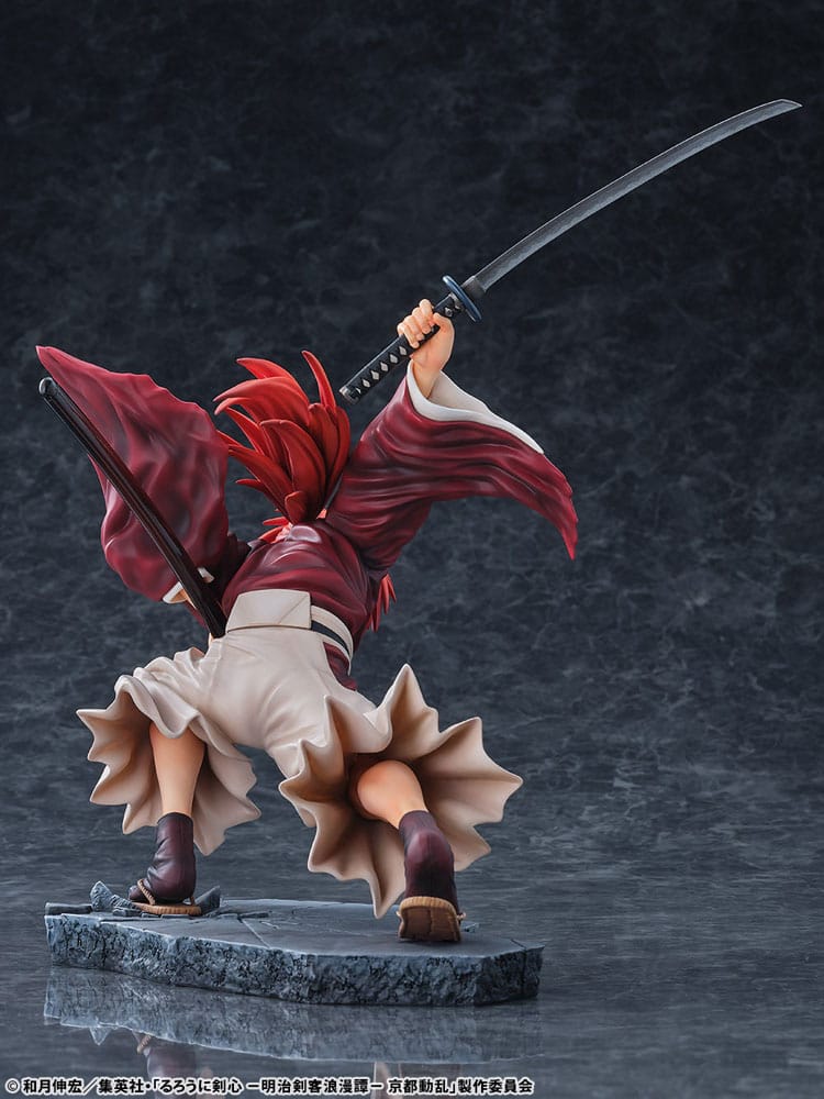 PREORDINE+ 01/2026 Rurouni Kenshin: Meiji Kenkaku Romantan Kyoto Douran PVC Statue 1/6 Kenshin Himura Dragon Flight of Heaven Ver. 26 cm