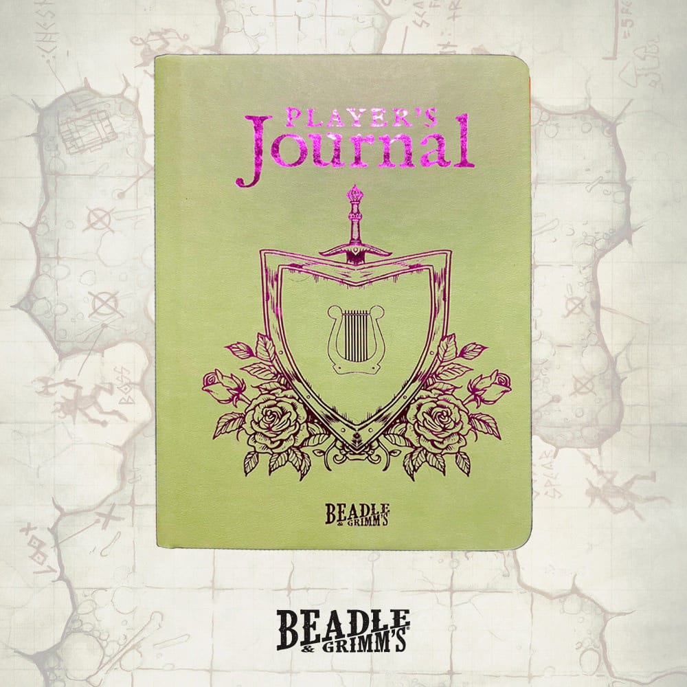 SU ORDINAZIONE Notebook A5 Player's Journal Sage Green Shield