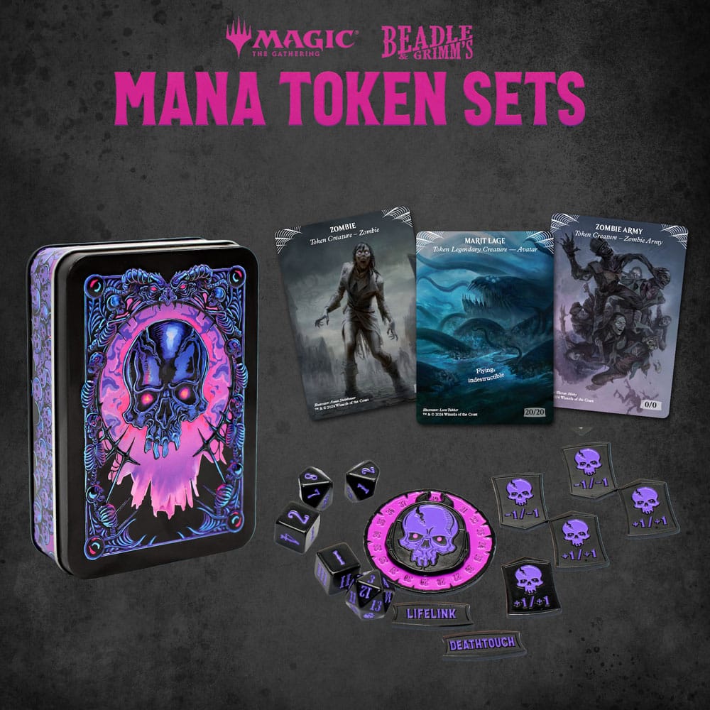 Magic: The Gathering Würfel- und Token-Packung (Schwarzes Mana) – AUSVERKAUFT