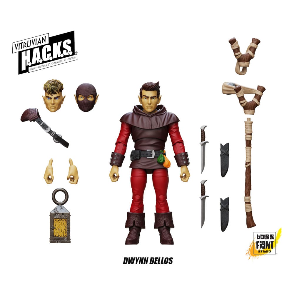 🧪 LAB | SU ORDINAZIONE Vitruvian H.A.C.K.S. Action Figure Halfling Scout Dwynn Dellos 