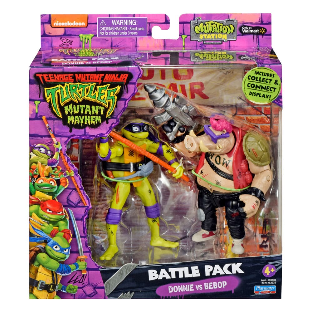 MADE TO ORDER Teenage Mutant Ninja Turtles Action Figures Donatello vs. Bebop 11cm
