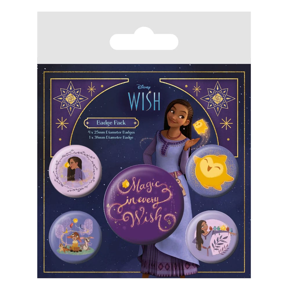 SU ORDINAZIONE Wish Pin-Back Buttons 5-Pack Magic In Every Wish *PREZZO SPECIALE*