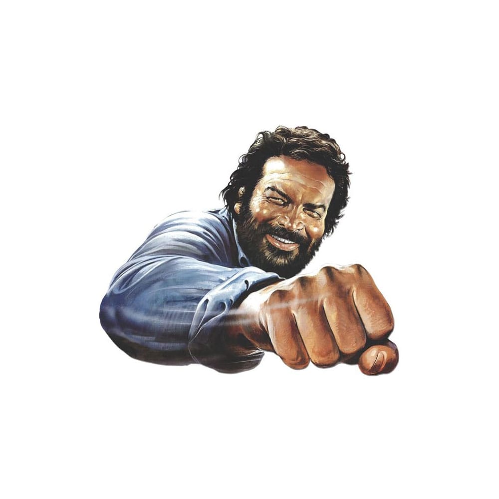SU ORDINAZIONE Bud Spencer 3D Tin Sign Bud Spencer Faust 45 x 45 cm