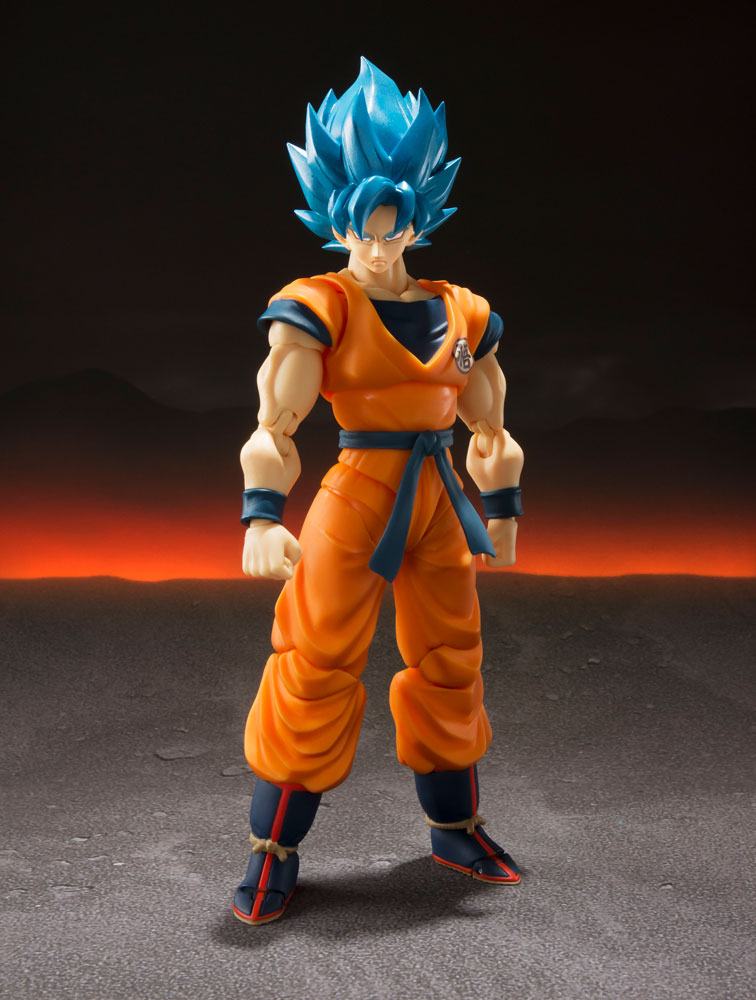 Dragon Ball Super Broly SH Figuarts Actionfigur Super Saiyan God Super Saiyan Goku Super 14 cm AUSVERKAUFT