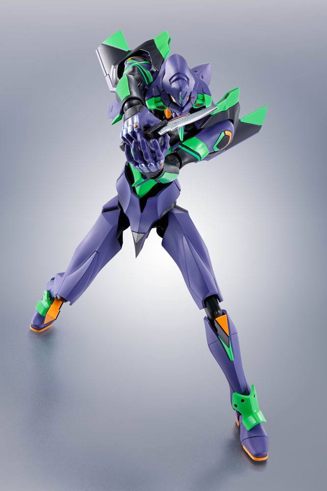 PREORDER+ 02/2026 Evangelion: 3.0+1.0 Thrice Upon a Time Robot Spirits Action Figure Side EVA Evangelion Test Type-01 + Spear of Cassius Renewal Color Edition Reissue