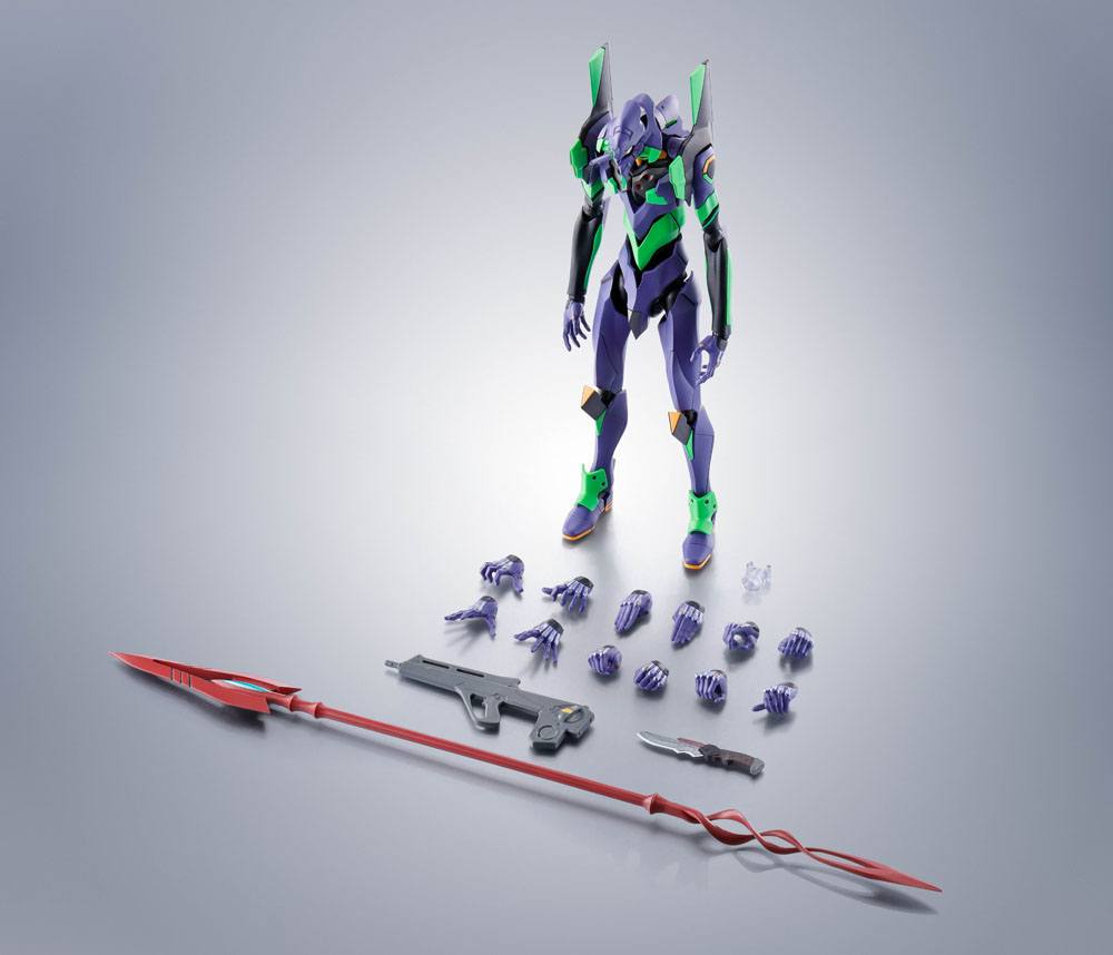 PREORDER+ 02/2026 Evangelion: 3.0+1.0 Thrice Upon a Time Robot Spirits Action Figure Side EVA Evangelion Test Type-01 + Spear of Cassius Renewal Color Edition Reissue