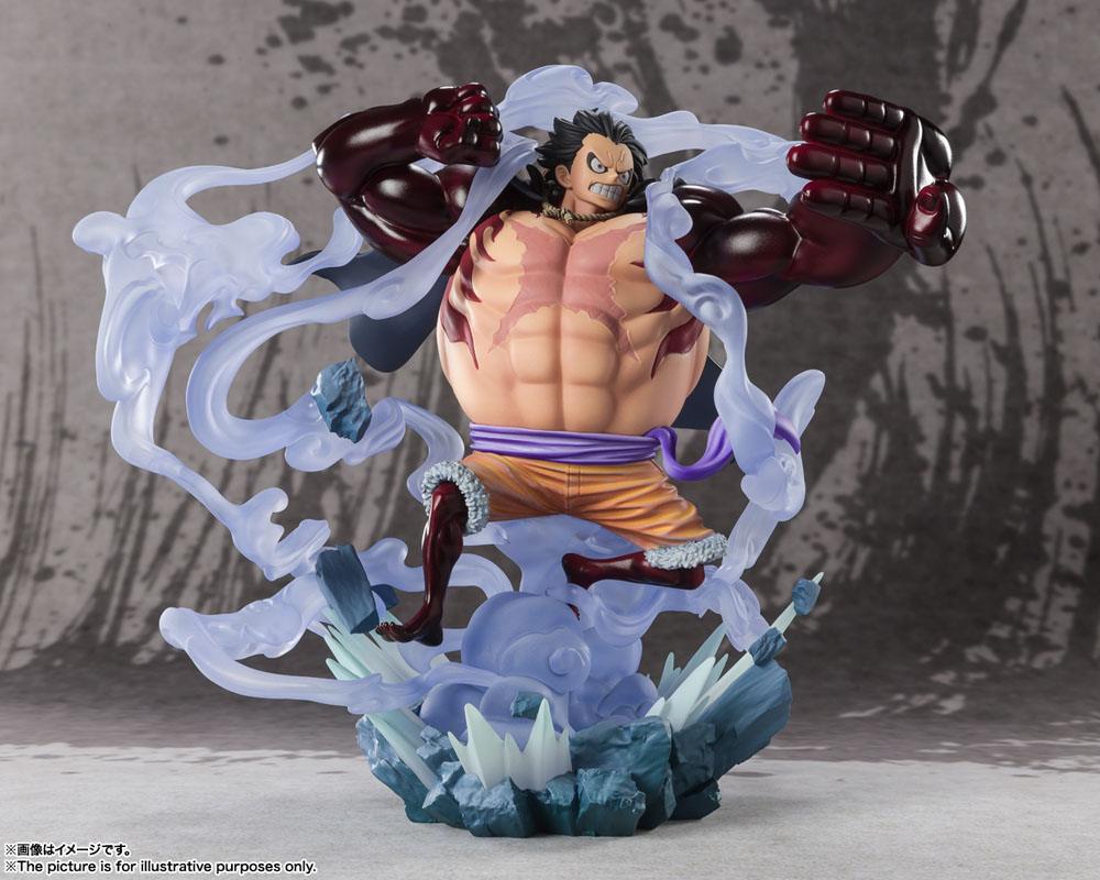 SU ORDINAZIONE One Piece FiguartsZERO PVC Statue Extra Battle Monkey D. Luffy Gear 4 Battle of Monsters on Onigashima 21 cm