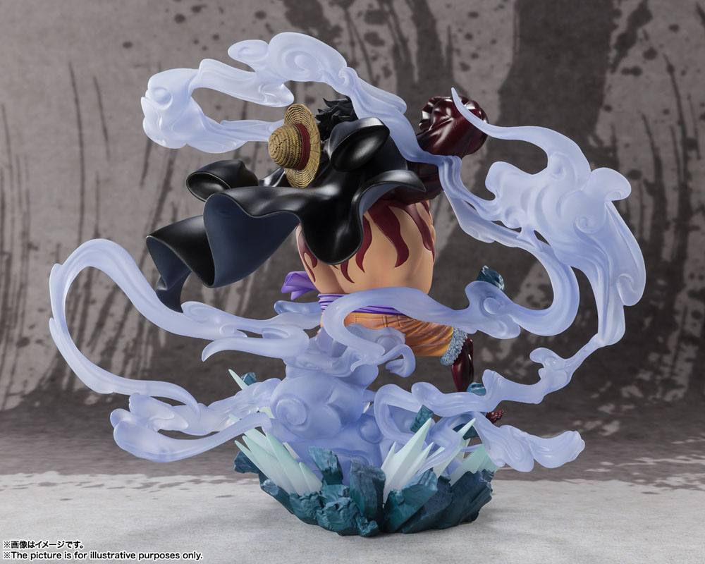 SU ORDINAZIONE One Piece FiguartsZERO PVC Statue Extra Battle Monkey D. Luffy Gear 4 Battle of Monsters on Onigashima 21 cm
