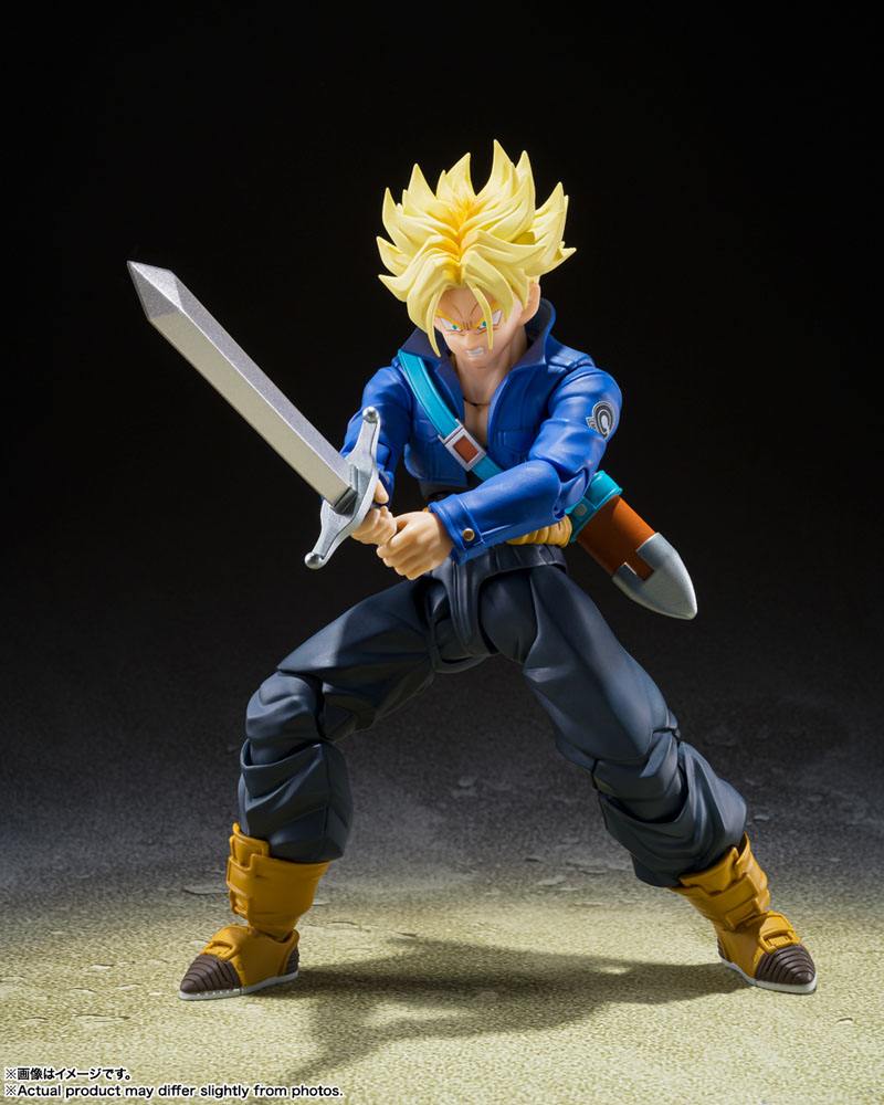 PREORDINE ESAURITO Dragon Ball Z S.H. Figuarts Action Figure Super Saiyan Trunks (The Boy From The Future) 14 cm