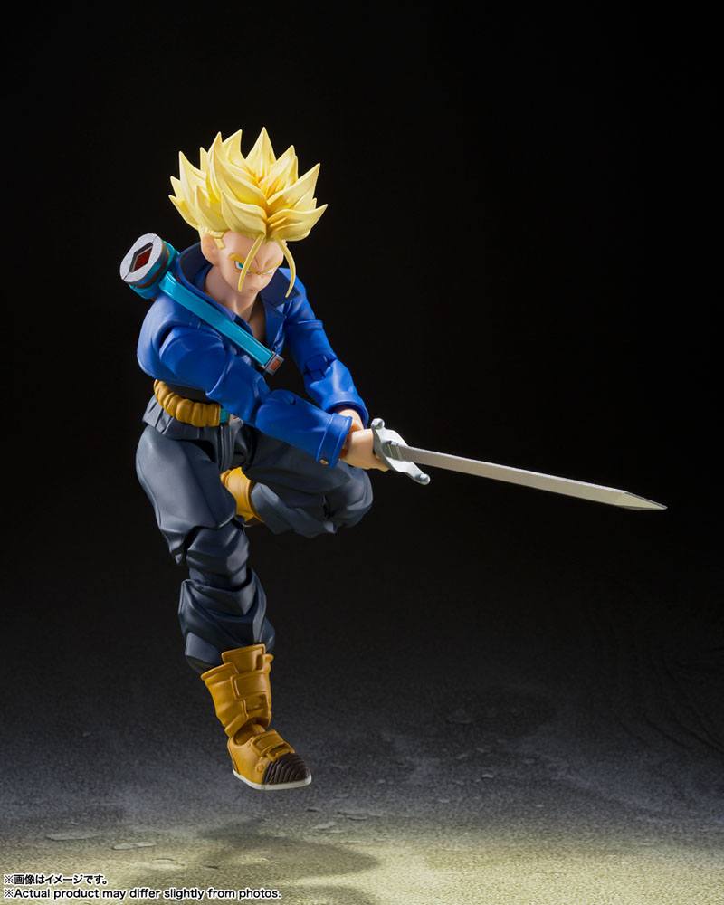 PREORDINE ESAURITO Dragon Ball Z S.H. Figuarts Action Figure Super Saiyan Trunks (The Boy From The Future) 14 cm