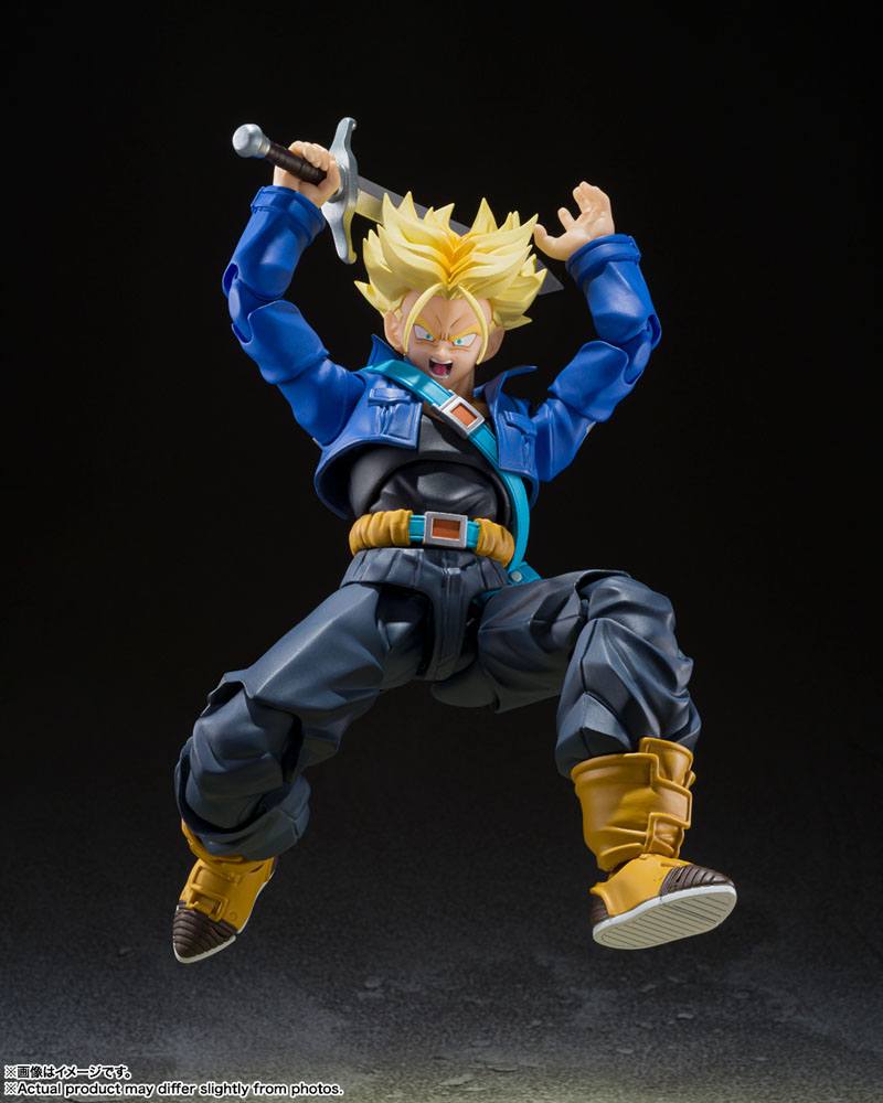 PREORDINE ESAURITO Dragon Ball Z S.H. Figuarts Action Figure Super Saiyan Trunks (The Boy From The Future) 14 cm