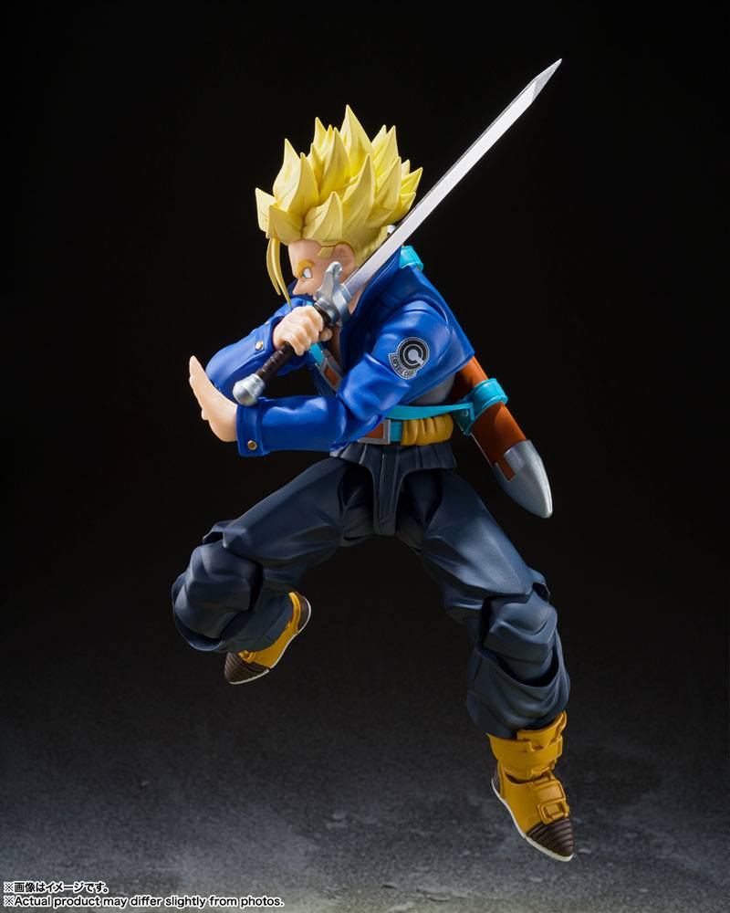 PREORDINE ESAURITO Dragon Ball Z S.H. Figuarts Action Figure Super Saiyan Trunks (The Boy From The Future) 14 cm