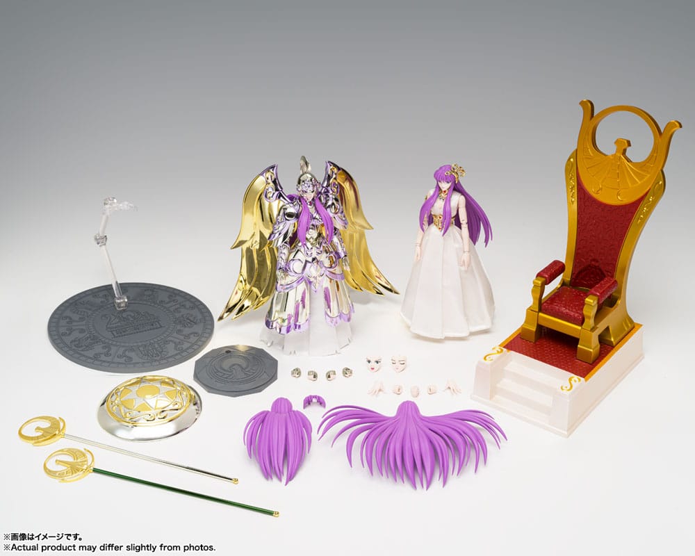PREORDINE ESAURITO Saint Seiya Saint Cloth Myth Ex Action Figure Goddess Athena & Saori Kido 16 cm