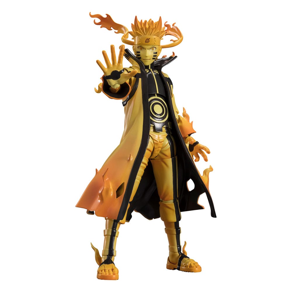 PREORDINE ESAURITO Naruto S.H. Figuarts Action Figure Naruto Uzumaki (Kurama Link Mode) - Courageous Strength That Binds - 15 cm