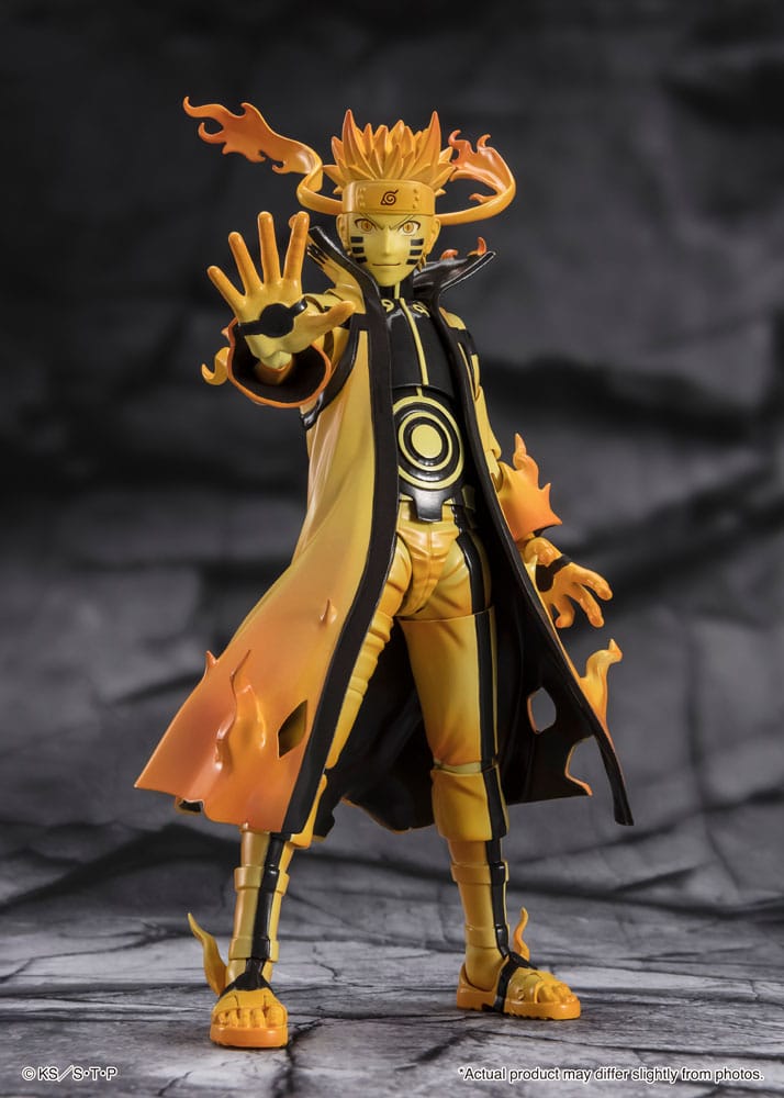 PREORDINE ESAURITO Naruto S.H. Figuarts Action Figure Naruto Uzumaki (Kurama Link Mode) - Courageous Strength That Binds - 15 cm