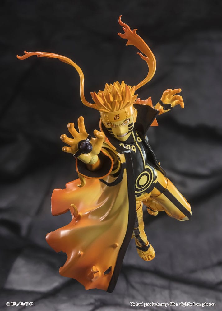 PREORDINE ESAURITO Naruto S.H. Figuarts Action Figure Naruto Uzumaki (Kurama Link Mode) - Courageous Strength That Binds - 15 cm