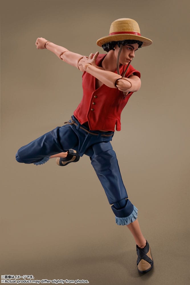 PREORDINE ESAURITO  One Piece S.H. Figuarts Action Figure Monkey D. Luffy (Netflix) 14 cm