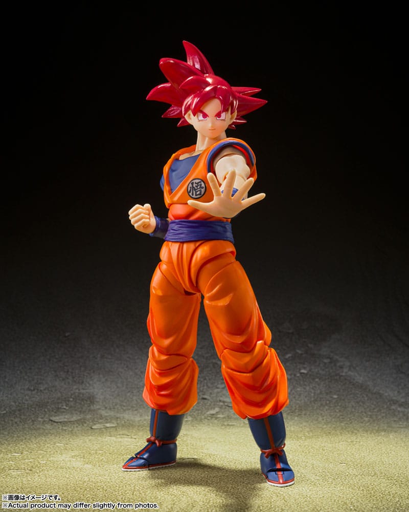 PREORDINE ESAURITO Dragon Ball Super S.H. Figuarts Action Figure Super Saiyan God Son Goku Saiyan God of Virture 14 cm