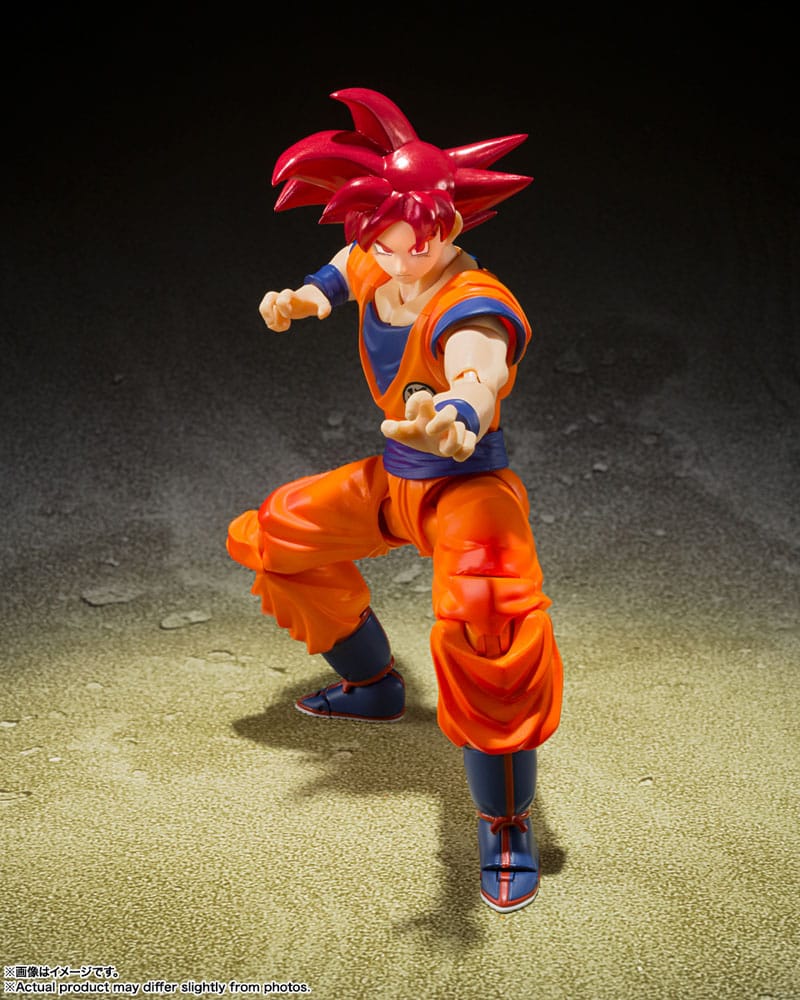 PREORDINE ESAURITO Dragon Ball Super S.H. Figuarts Action Figure Super Saiyan God Son Goku Saiyan God of Virture 14 cm