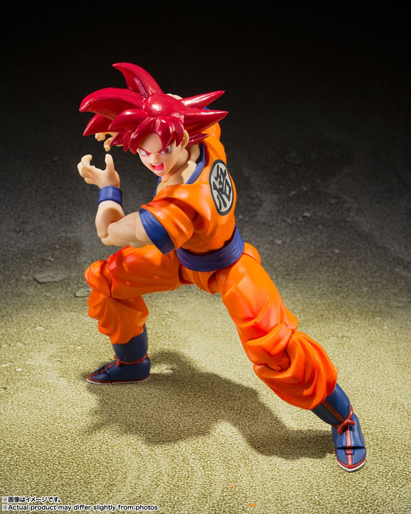 PREORDINE ESAURITO Dragon Ball Super S.H. Figuarts Action Figure Super Saiyan God Son Goku Saiyan God of Virture 14 cm