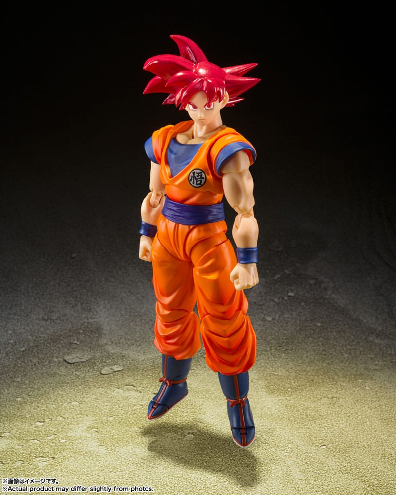 PREORDINE ESAURITO Dragon Ball Super S.H. Figuarts Action Figure Super Saiyan God Son Goku Saiyan God of Virture 14 cm