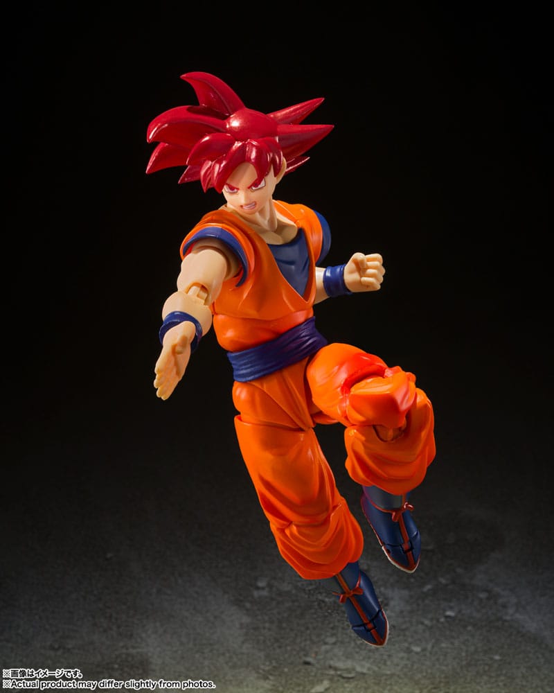 PREORDINE ESAURITO Dragon Ball Super S.H. Figuarts Action Figure Super Saiyan God Son Goku Saiyan God of Virture 14 cm