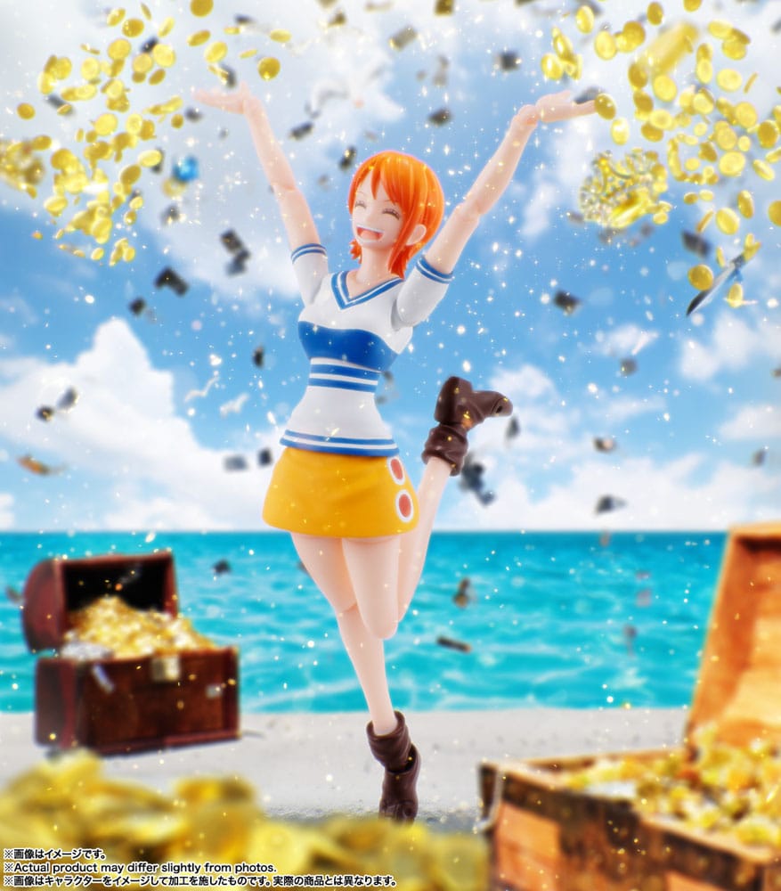 🧪 LAB | SU ORDINAZIONE One Piece S.H. Figuarts Action Figure Nami Romance Dawn 14 cm  