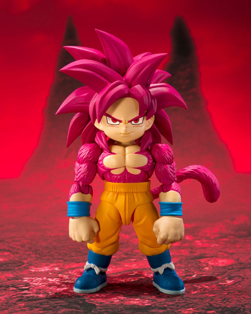 PREORDINE+ CHIUSO 03/2026 Dragon Ball Daima S.H.Figuarts Action FigureSuper Saiyan Level 4 Son Goku (mini) 8 cm