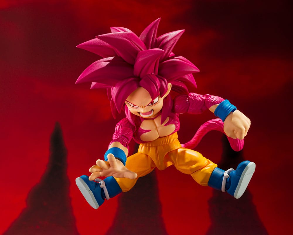 PREORDINE+ CHIUSO 03/2026 Dragon Ball Daima S.H.Figuarts Action FigureSuper Saiyan Level 4 Son Goku (mini) 8 cm