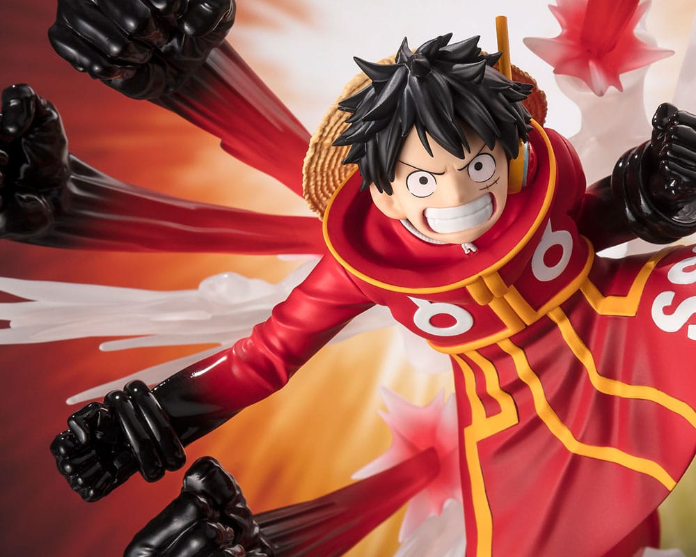 SU ORDINAZIONE One Piece Figuarts ZERO Extra Battle PVC Statue Monkey D. Luffy -Gum Gum Hawk Gatling- 19 cm     