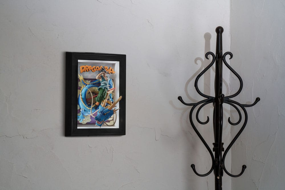 PREORDINE+ 12/2025 Dragon Ball Z Tamashii Art 3D Relief Picture Son Goku & Dragon 27 cm