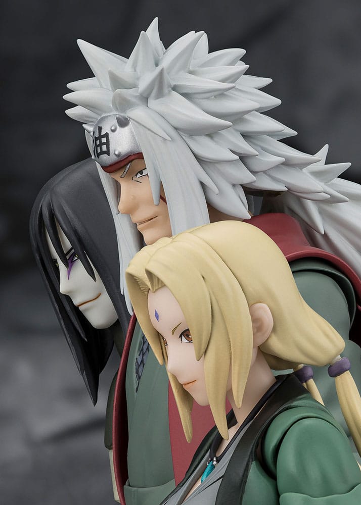 SU ORDINAZIONE Naruto S.H.Figuarts Action Figure Jiraiya Hidden Leaf Heroic Master Sage (Sage Mode Set) 17 cm