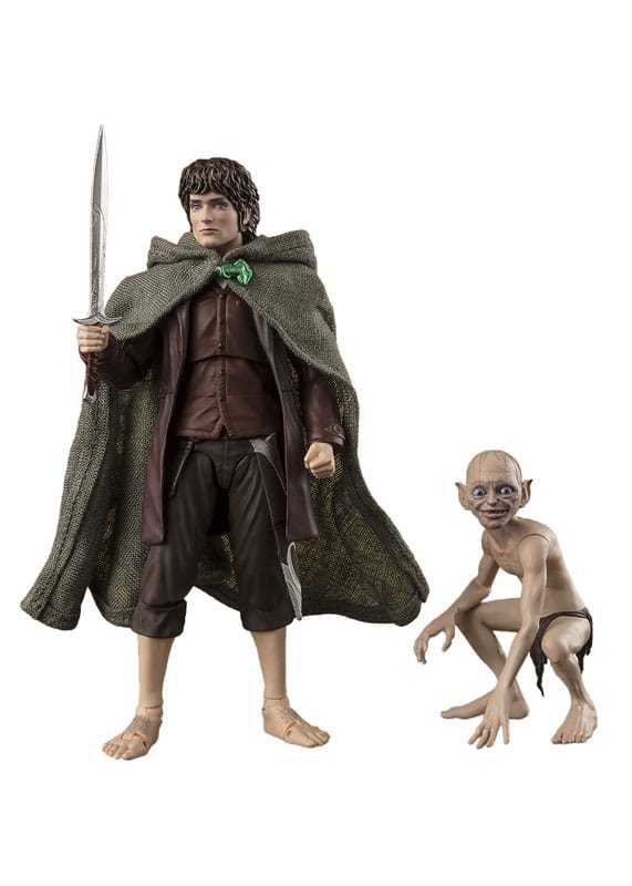 SU ORDINAZIONE Lord of the Rings S.H. Figuarts Action Figures Frodo Baggins & Gollum *PREZZO SPECIALE*
