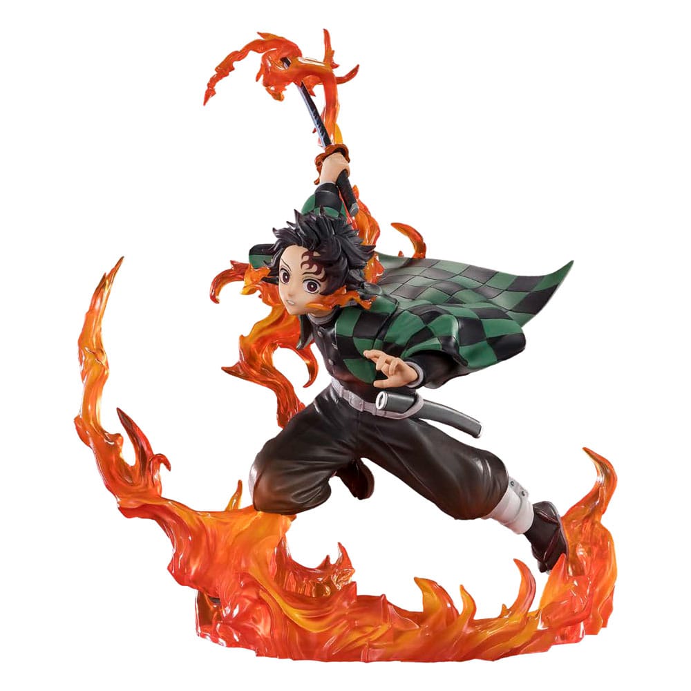 SU ORDINAZIONE Demon Slayer: Kimetsu no Yaiba FiguartsZERO PVC Statue Kamado Tanjiro (Kyojuro Rengoku's Sword Guard Ver.) 19 cm