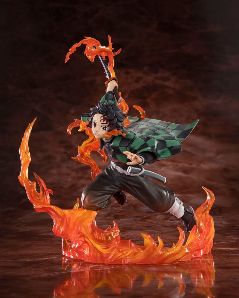 PREORDINE+ 11/2025 Demon Slayer: Kimetsu no Yaiba FiguartsZERO PVC Statue Kamado Tanjiro (Kyojuro Rengoku's Sword Guard Ver.) 19 cm