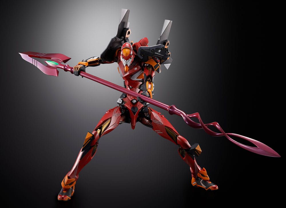 SU ORDINAZIONE Neon Genesis Evangelion Metal Build Action Figure Eva Production Model-02 30th with the Spear of Cassius 22 cm