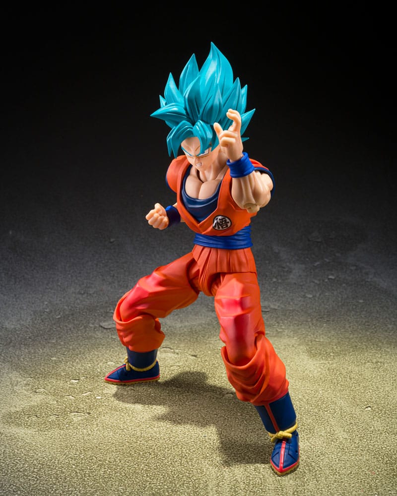 SU ORDINAZIONE Dragon Ball Super S.H.Figuarts Action Figure Super Saiyan God Super Son Guko (Blue power transcending Limits) 15 cm       