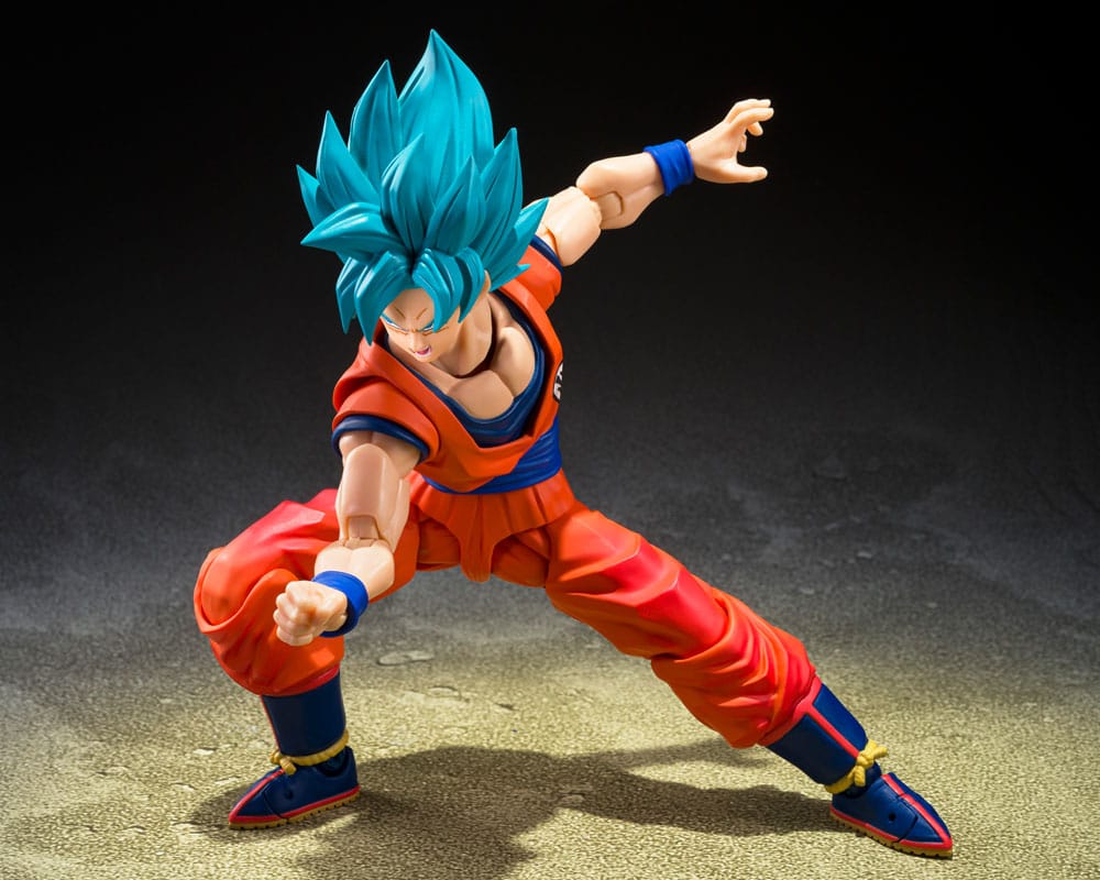 SU ORDINAZIONE Dragon Ball Super S.H.Figuarts Action Figure Super Saiyan God Super Son Guko (Blue power transcending Limits) 15 cm       