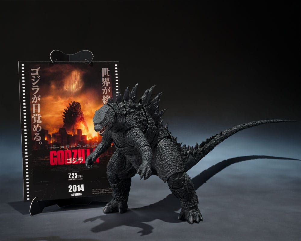 SU ORDINAZIONE Godzilla 2014 S.H.MonsterArts Action Figure Godzilla Movie Graphic Plus 15 cm