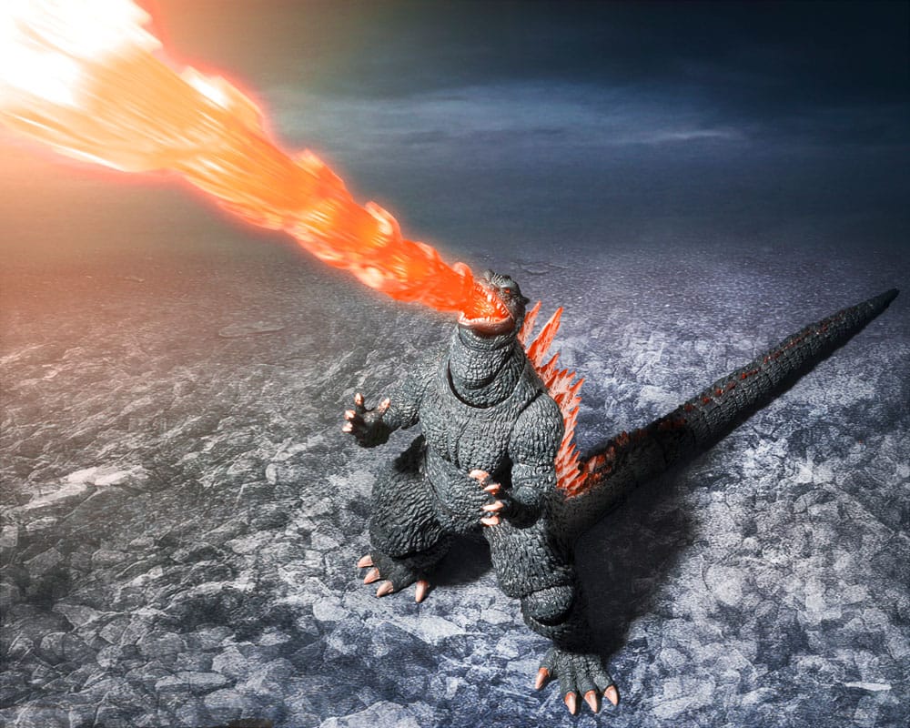 SU ORDINAZIONE Godzilla: Final Wars S.H.MonsterArts Action Figure Godzilla Heat Ray Ver. vs. New Gotengo 16 cm