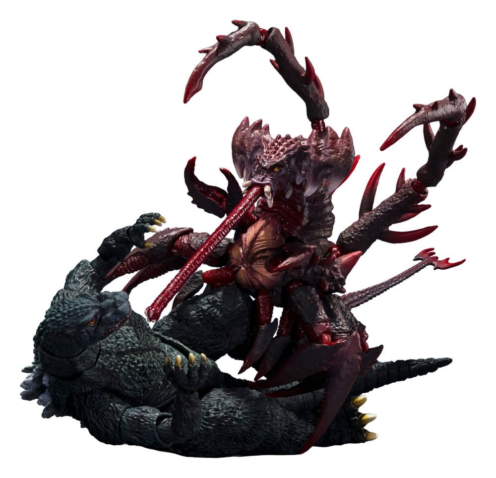 SU ORDINAZIONE Godzilla vs. Destroyah S.H.MonsterArts Action Figure Godzilla Jr & Destoroyah Evolution Set 