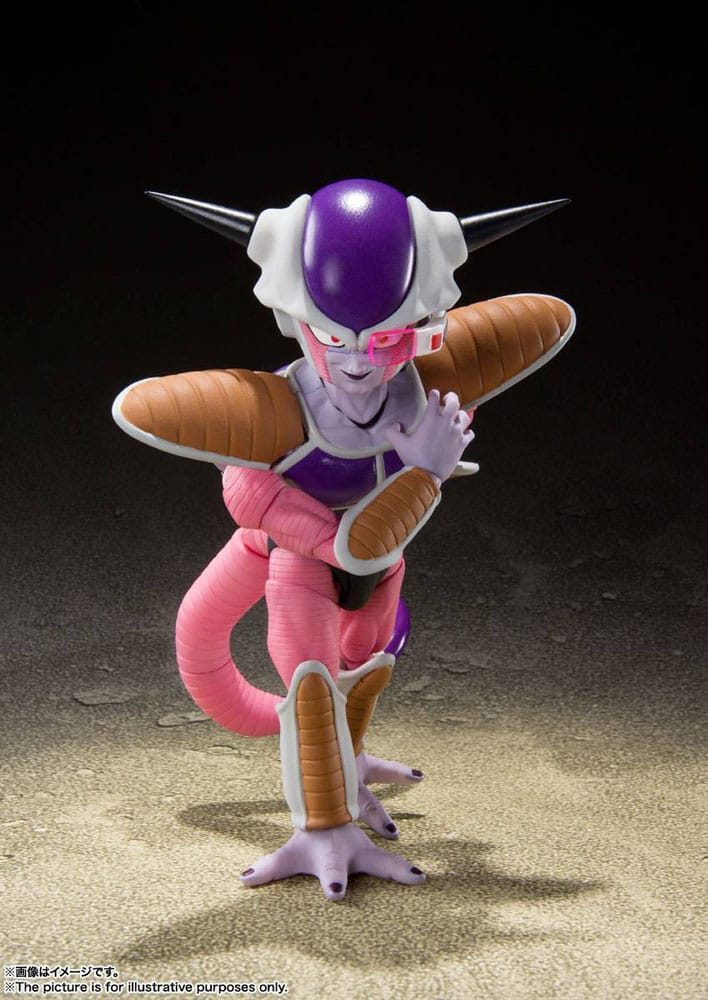 SU ORDINAZIONE Dragon Ball Z S.H. Figuarts Action Figure Frieza (First Form) & Frieza Pod Reissue 11 cm