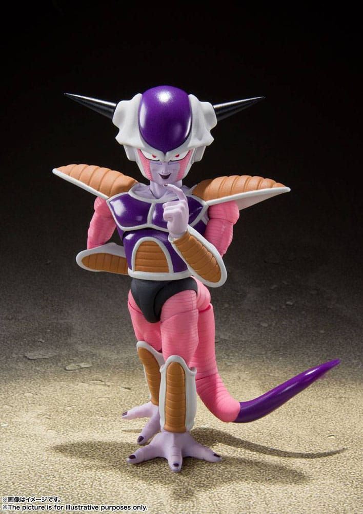 SU ORDINAZIONE Dragon Ball Z S.H. Figuarts Action Figure Frieza (First Form) & Frieza Pod Reissue 11 cm