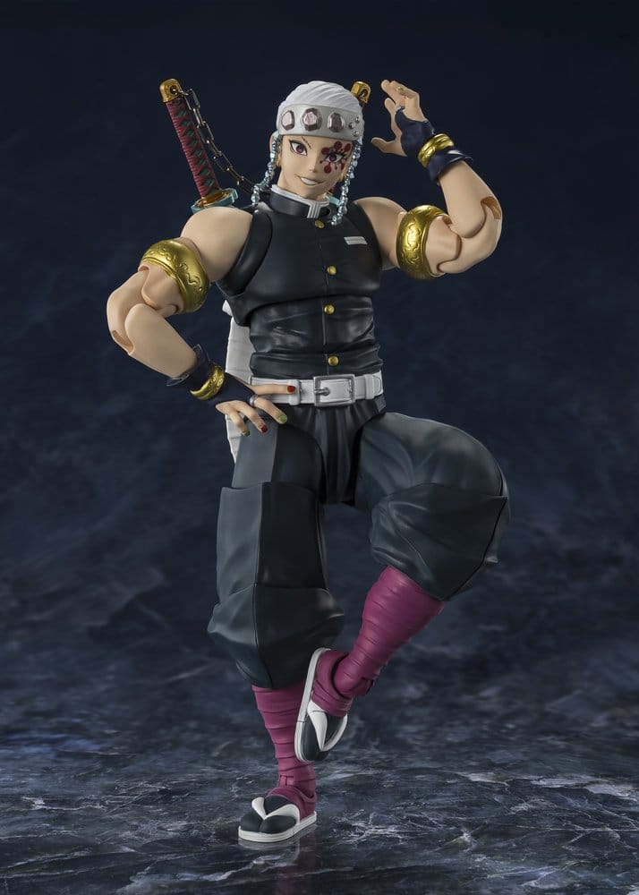 PREORDINE+ 07/2027 Demon Slayer: Kimetsu no Yaiba S.H.Figuarts Action Figure Uzui Tengen 17 cm