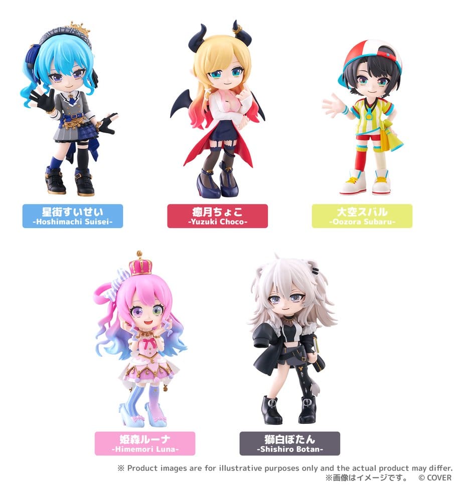 PREORDINE+ 07/2027 Hololive Production PalVerse Mini Figures Vol.2 Blind Box Display (6)